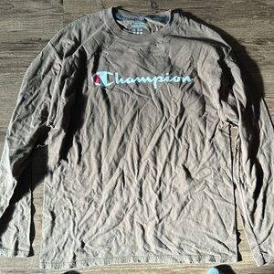Large Vapor Cotton Champion Long Sleeve T